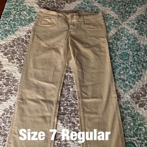 Hollister khaki bootcut pants